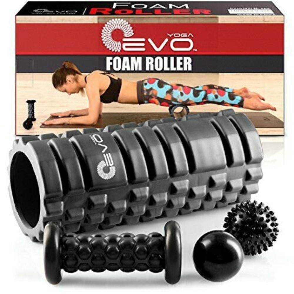 Yoga EVO Foam Roller Bundle Kit for Muscle Massage